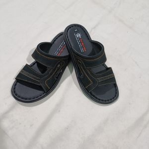 Dép nam Quai ngang Da bò 2 quai ngangThời trang Trẻ Đep DM221 may đế rất bền