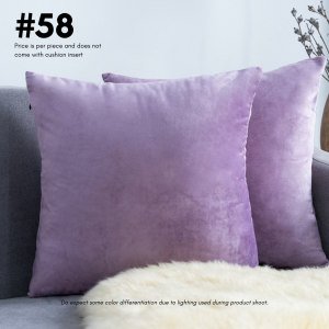 Vivian Plain Colours High Quality Solid Velvet Cushion Cover | Soft And Delicate Velvet | Sofa Cushion Pillow | Decorative Home Decor | Modern Home Decor | Speckled Space