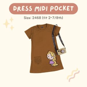Princess Midi Dress - Daster Anak Princess 2-6 Tahun by Pineapple Kids
