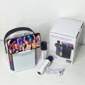 ALLUCK Home Theatre Wireless Bluetooth Speakers 3D Stereo High-power Home Theatre Subwoofer Portable with Led Light Karaoke Machine