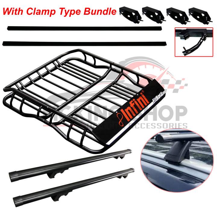 Clip style roof rack sale