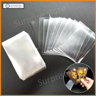 【Ready Stock】100pcs Card Protector Card Game Protector High Quality Transparent Card Sleeve Magic Board Game Tarot Collection Cards Protector
