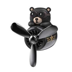 SEAEMTAL Air Outlet Car Air Freshener Smell Car Styling Aromatherapy Pilot Rotating Propeller Fragrance Flavor Bear
