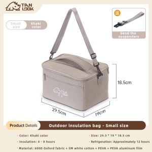 Outdoor Thermal Bag Cooler Waterproof Insulated Lunch Portable Carry Tote Outdoor Picnic Storage Bag Oxford Cloth Portable Bento Bags