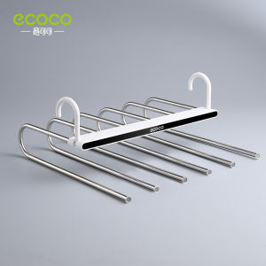 SR99. ECOCO Space-saving Foldable Multi-layer Clothes Drying Rack with Magic Pants Hanger