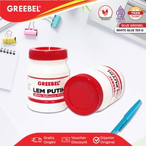 GREEBEL WHITE GLUE/ Lem Putih /Tidak beracun untuk anak sekolah & perlengkapan office