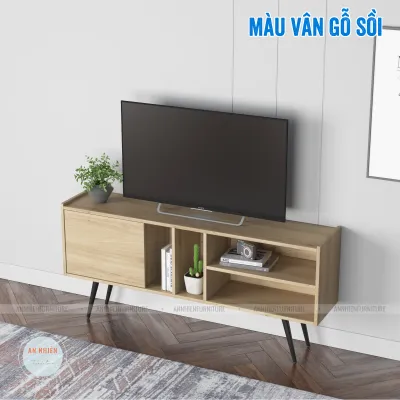 Kệ Tivi Để Sàn Phong Cách Hiện Đại Chất Liệu Gỗ MDF KT 1.2m - 1.4m Nội Thất An Nhiên (TV02)