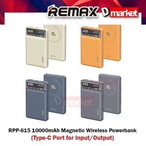 Remax RPP-615 10000mAh Powerbank 22.5W Fast Charging Power Bank Remax RPP615 Magnetic Wireless Pawer Bank Remax Powerbank