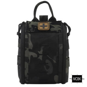 SINAIRSOFT ยุทธวิธี Quick Response First Aid Kit ดึงแหวนกันกระแทกลวดแผ่นด้านใน YKK ซิป MOLLE เอวกระเป๋า