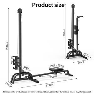 Rowing machine Multifunctional Foldable Rowing Machine High Pull Down 2 in1 Fitness Equipment