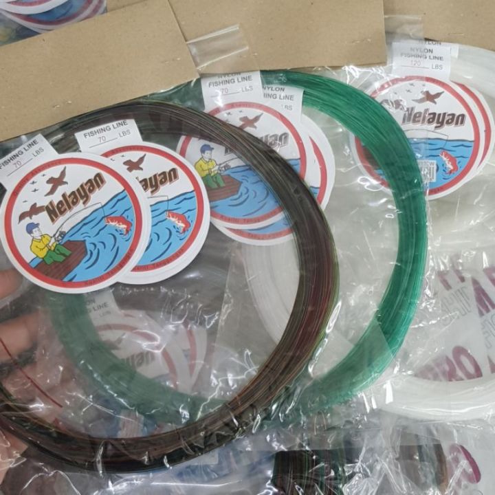 TALI PERAMBUT PANCING NELAYAN NYLON FISHING LEADER LINE GULUNG