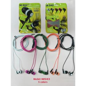 Handsfree + Mic M543 Stereo Earphone Headset M-543