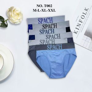 3 pcs | CD SPACH T002 Seamless Celana Dalam Pria Dewasa Motif Polos Warna Random