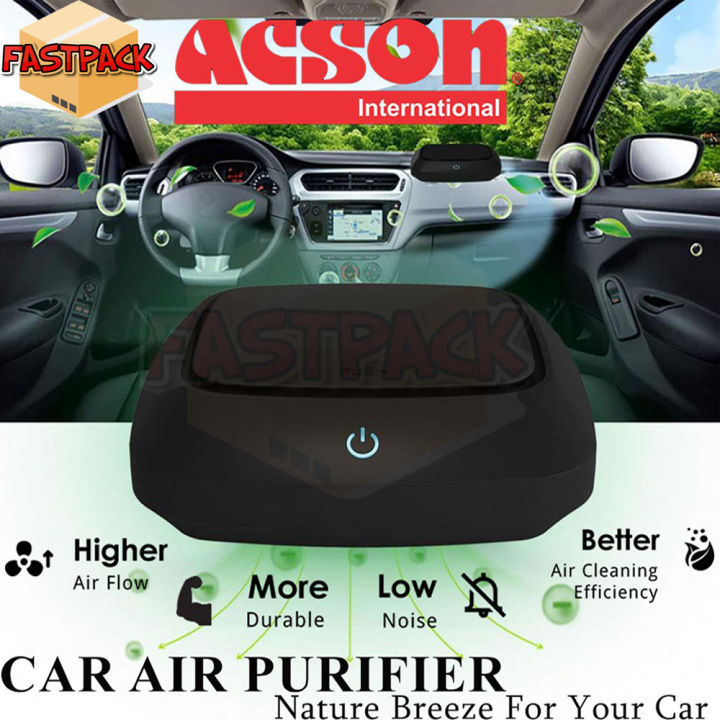 ACSON Car Air Purifier ACP10A with Dual Fan Level Motor 4 Stages Filtration System and Plusma Ion Technology In Compact Size Lazada Lazada