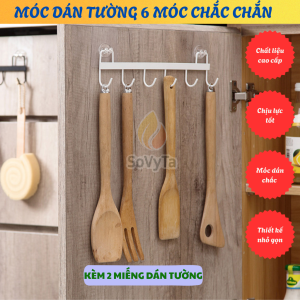 Móc Treo Tường Đa Năng Chịu Lực -Thanh Treo Dán Không Cần Khoan Lỗ -Móc Treo Đồ Bếp/Nhà Tắm Đơn Giản Tiện Dụng
