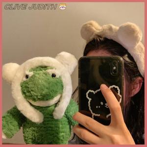 CISWGE Girls Cute Plush Bear Rabbit Ears Headband Autumn Winter Head Hoop Cartoon Girls Kid Hairband Headdress Hair Accessories