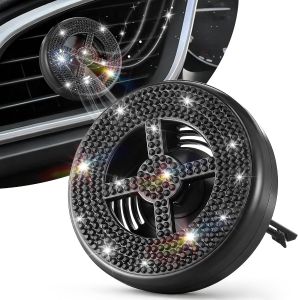 1 Pack Car Fragrance Holder Compatible with Bath & Body Works Refills (Not Included) Air Freshener Vent Clip or Visor Clip Refillable Scent Holder Easy to Open Car Diffuser (Classic Black)