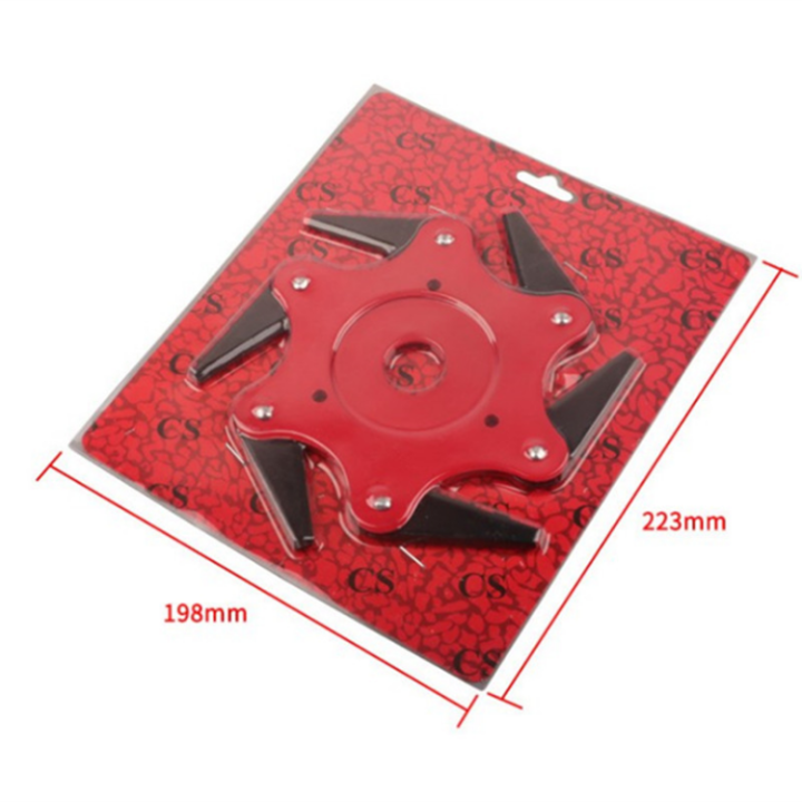 ใบมีดตัดหญ้า นินจาฮากากา 6 แฉก แบบดาวกระจาย พับเก็บอัตโนมัติ