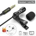 FIFINE Lavalier Lapel Microphone for Cell Phone DSLR Camera,External Headset Mic for YouTube Vlogging Video/Interview/ Podcast-C1. 