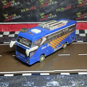 Mainan Miniatur Bus DOA IBU bisa tambah Full Lampu Telolet Basuri Remot Control RC