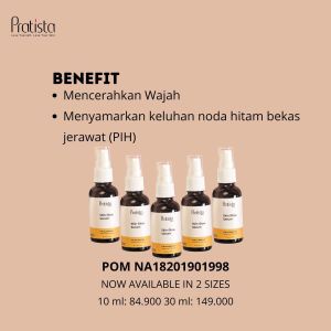 Serum Pencerah Wajah / Serum Pencerah Wajah Yang Bagus Dan Aman / Serum Pencerah Wajah Ampuh / Serum Pencerah Wajah Terbaik / Serum Pencerah Wajah Yang Efektif Untuk Menghilangkan Kulit Kusam / Pratista Whitening Serum