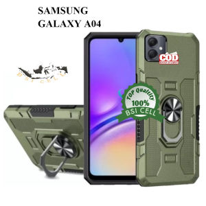 SAMSUNG GALAXY A04 CASE ROBOT HIT EYE RING STANDING CESING BELAKANG-CASE PENUTUP HEADPHONE