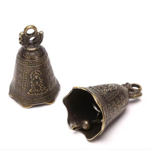 5Pcs Bronze Feng Shui Bell Set Wind Chime Corrosion Resistant Outdoor Garden Spiritual Ornament