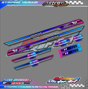 STRIPING VARIASI HONDA ASTREA GRAND / STICKER LIST VARIASI MOTOR ASTREA GRAND