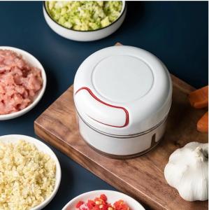 WISER Manual Mini Garlic Chopper Kitchen Chopper Masher Hand Food Processor Mini Garlic Press Compact Essential TooL