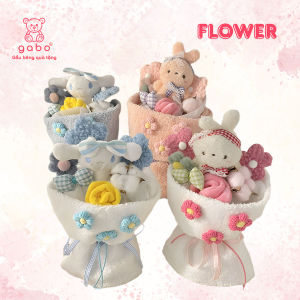 Bó Hoa gấᴜ Bông Set Bó Hoa Kèm gấᴜ 4 món Quà Tặng Bạn Gái Cao Cấp Cho valentine sinh nhật