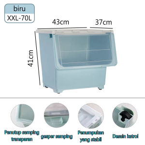 storage box kotak penyimpanan plastik box storage Kotak penyimpanan multifungsi Kotak penyimpanan flip-top