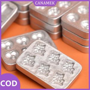 CANAMEK✨ 10 cái Nhà búp bê thu nhỏ bánh nhỏ Khuôn nướng bánh cảnh nhà bếp mini Tấm bánh gừng người đàn ông trái tim khay nướng mô hình trang trí