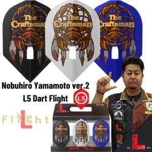 L STYLE DARTS FLIGHT - L5 Pro (ROCKET) Nobuhiro Yamamoto ver.2 Champagne Ring Flight L PRO DART FLIGHT