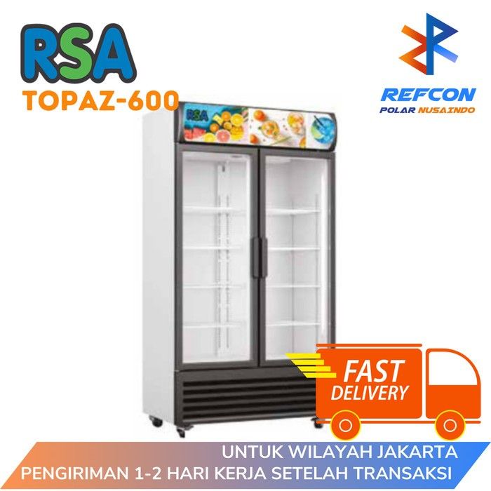 Display Cooler RSA Topaz 600 IC / Topaz600 IC Kulkas Showcase 2 Pintu ...