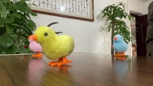Teqin Hot Bán Màu Sắc Tươi Sáng Đồng hồ Chick Dễ Thương Nhảy Gà Gió đồ chơi nhồi bông Vui quà tặng ngày lễ sinh nhật Cho Trẻ Em (Màu ngẫu nhiên)