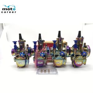 PWK carburetor 21 34mm Racing SUDCO Free POWER JET Flat slide Multicolor Rainbow Color Raider 150 Mio sporty TMX 125 155 XRM 125 WAVE125 LC135 FZ16 Keeway rouser OKO KOSO MIKUNI CARBURATOR KARB KARBURETOR CARB HONDA THAI JAPAN carb Gen