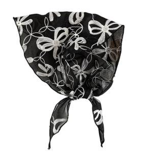 Premium Crochet Lace Neck Scarf For Women Artistic Cutout Detailing Easy Care Wrinkle Free Summer Accessory