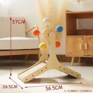 Ferris Wheel Turntable Cat Scratch Board Corrugated Paper Sisal Ball Pet Grinding Claw Toy