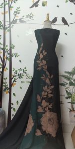 2m Vải voan Hàn hoa văn thiết kế đẹp độc lạ may áo dài áo đầm áo kiểu váy (3)