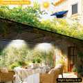 Bayar COD Lampu Taman Tenaga Surya Gantung LED Solar Lamp Outdoor Indoor 2 Lampu Cool White Super Terang Putih dicas With Remote. 