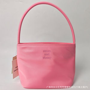 Korean Niche mucu and ebony bag nylon womens tote bag versatile commuter shoulder bag bucket bag