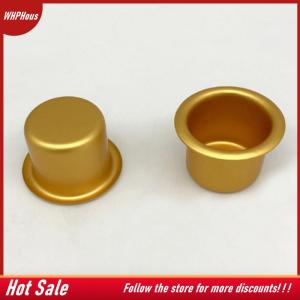 【COD】🔥🔥🔥 10Pcs Mini Round Candle Cup Gold Silver DIY Candlestick Making Tray Holder Container Accessory Aluminium Home Party Decor