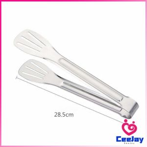 CeeJay คลิปหนีบอาหารสแตนเลส ที่คีบบาร์บีคิว ย่างเนื้อ ที่คีบปากเป็ด stainless steel food clip มีสินค้าพร้อมส่ง