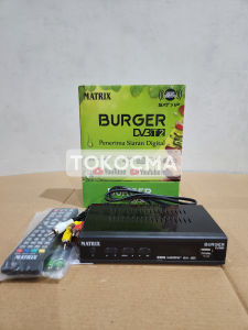Matrix Burger Hijau Set Top Box Digital TV Receiver Full HD STB WiFi HDMI Youtube USB DVB T2 SNI