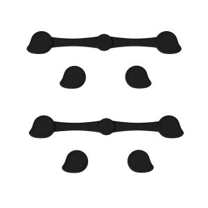 UNQIN 2 Set Heat-resistant Air Fryer ic Silicone Clip Non-Scratch Reusable Air Fryer Buckle Practical Removable Air Fryer Parchment Paper Lock Baking