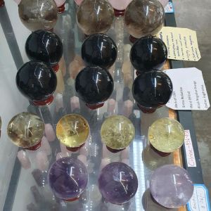 decorations display black obsidian sphere
