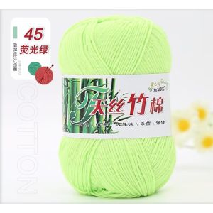 【Barley】50gpc Bamboo Yarn Soft Cold Summer Natural Bamboo Baby Knitting Yarn For Crochet And Hand Knitting Sweater Hat