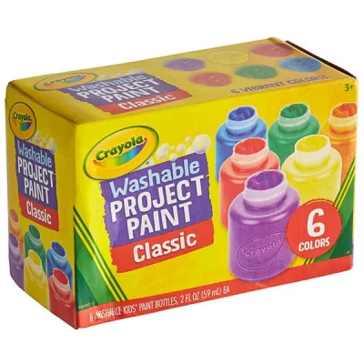 CRAYOLA PAINT WASHABLE FOR KIDS 2OZ 6CT / 10CT Multicolor 541204 / 541205