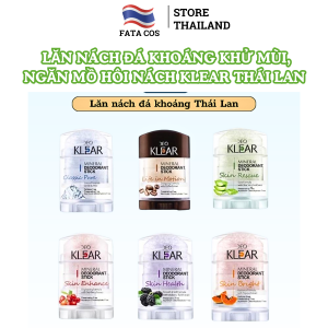 Lăn nách đá khoáng Thái Lan lăn khử mùi Klear ngăn khử mùi 70gr Fata cos
