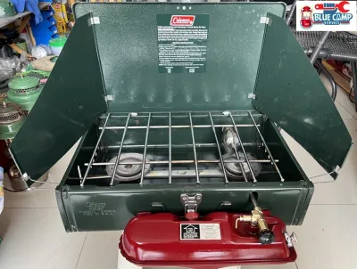 เตาน้ำมัน Coleman 2 Burner 425F Compact Stove Made in USA ปีผลิต 3/88 มือ 2